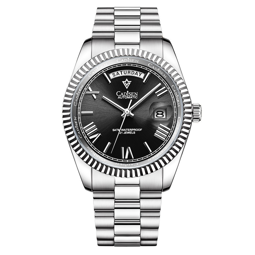 R&Z Cadisen Automatic Men’s Luxury Watch – Silver