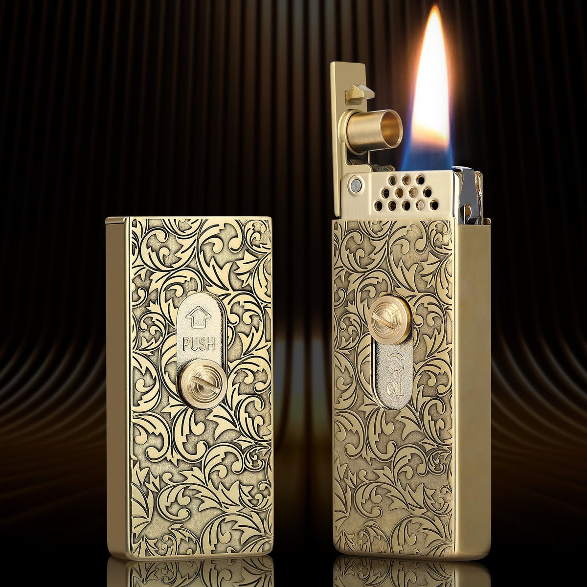 Morisk Brass Matchbox Trench Lighter