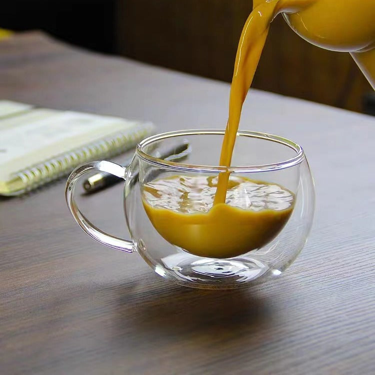 Double-Wall Glass Coffee Cup