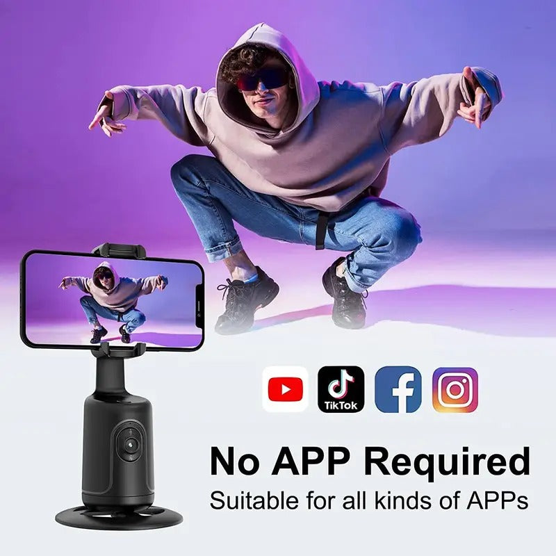 360° AI Face Tracking Phone Bracket Stabilizer