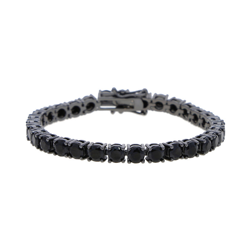 Men's Hip Hop Black Zircon Bracelet