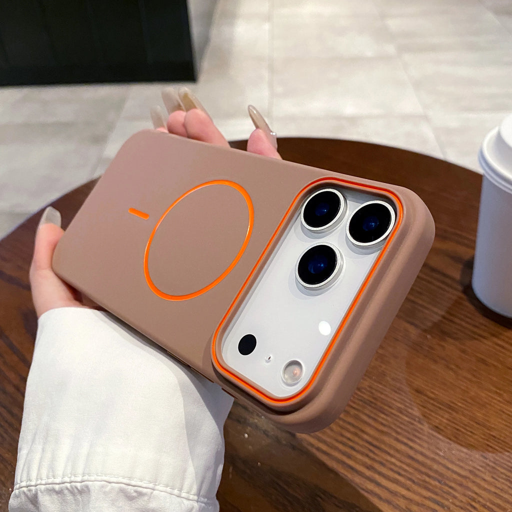 Luxury Magnetic Matte Soft Phone Case For iPhone 17 Pro Max Air 16E 15 14 13 12 11 17 Shockproof MagSafe Wireless Charging Cover