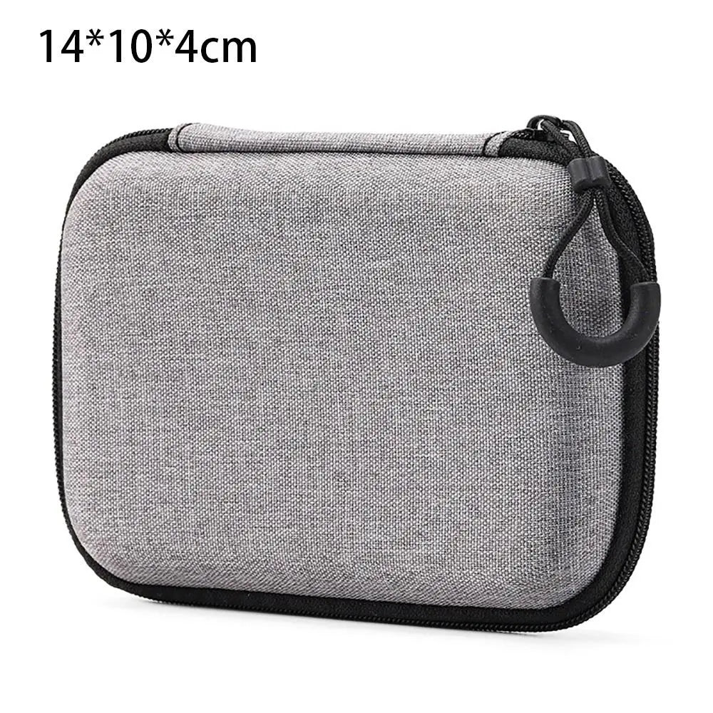 R&z - Bag Pouch Carrying Bag Zipper Earphone Case For Airpod Earphone/Phone/Charging Cable