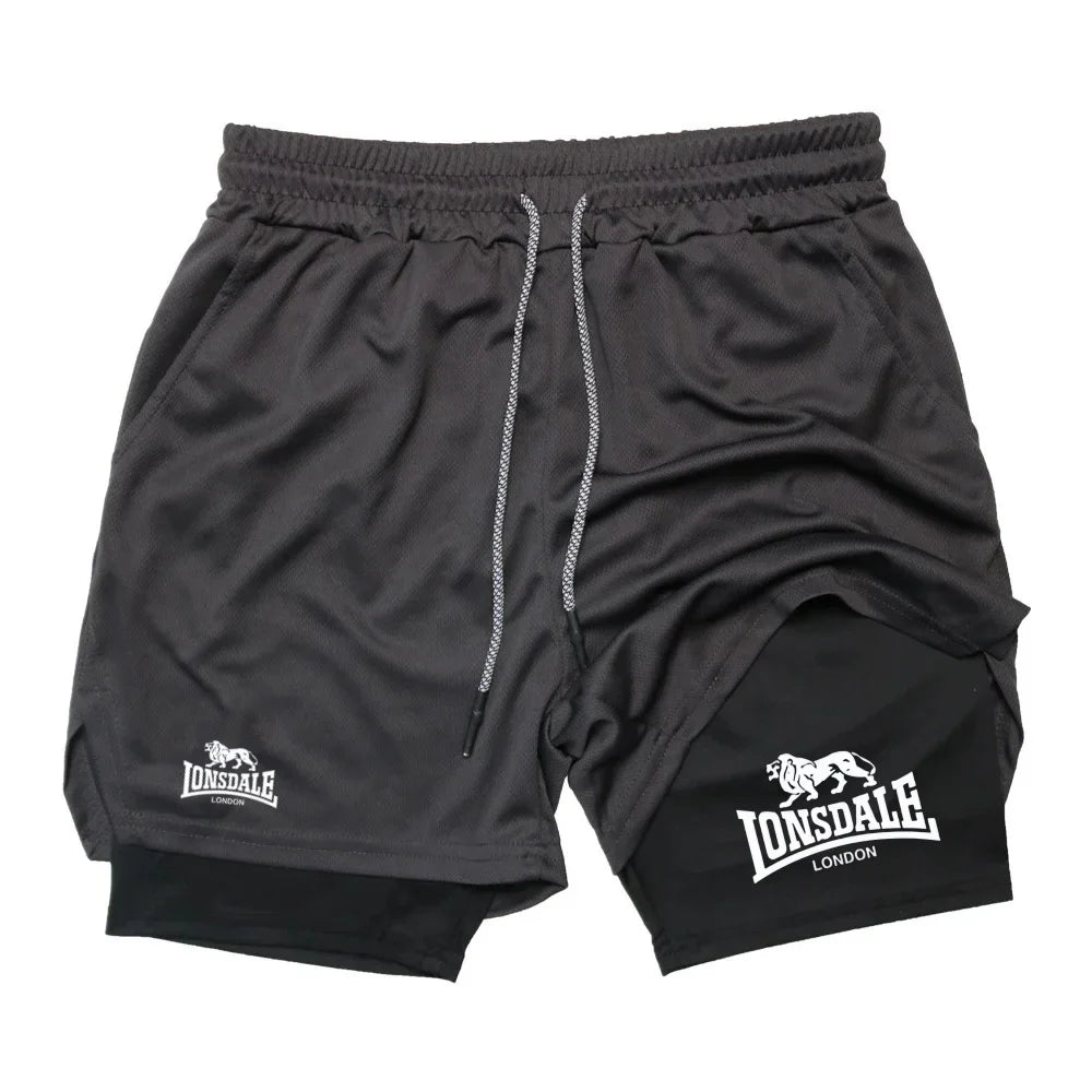 R&z - Shorts with Phone Pocket Towel Loop Summer Sport Athletic Activewear