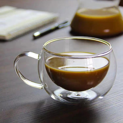 Double-Wall Glass Coffee Cup