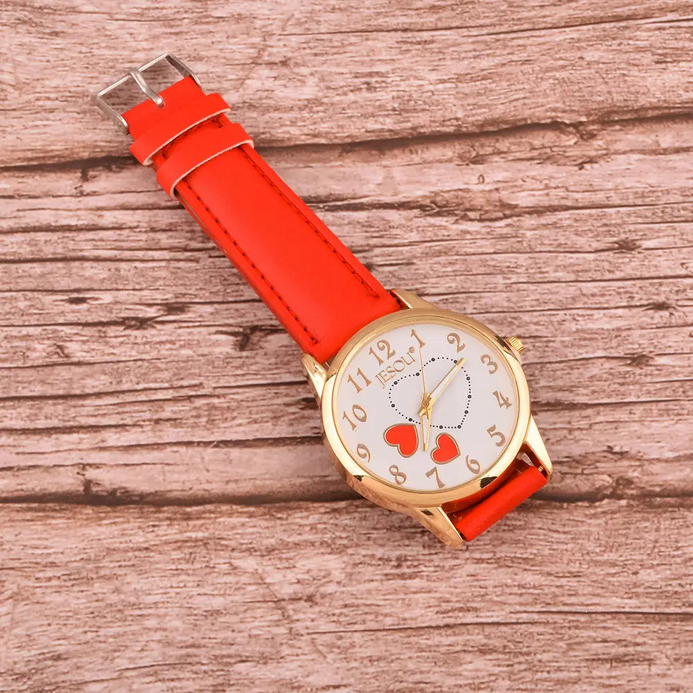 Women’s Wallet Watch and Earrings Three-Piece Set