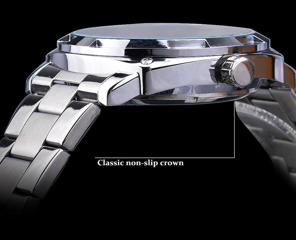 Forsining Men's Transparent Automatic Mechanical Watch