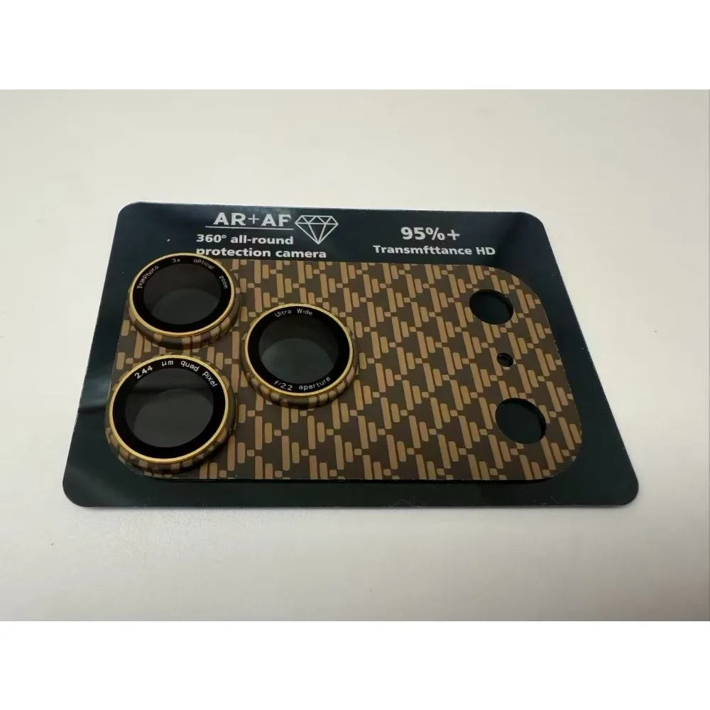 R&z - Carbon Fiber Full Camera Lens Protector Glass Cover for IPhone 17 Pro Max