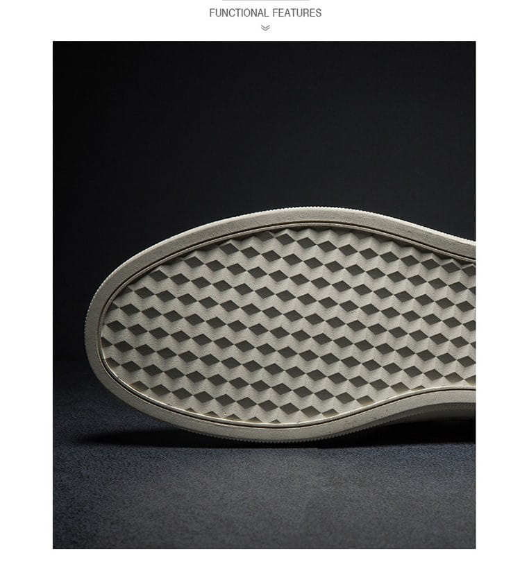 Men’s Casual Leather Sneakers - Trendy White Shoes