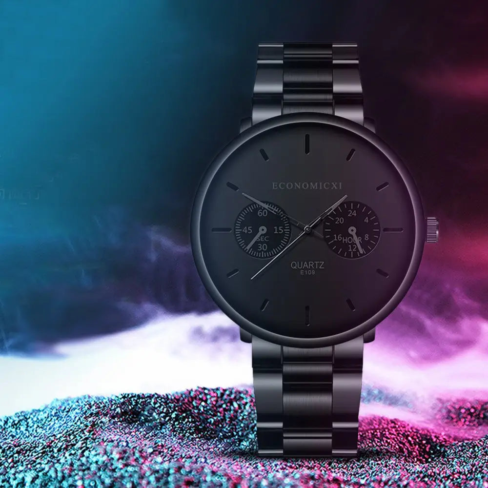 R&Z - Multifunctional Men’s Sports Watch with Steel Strap