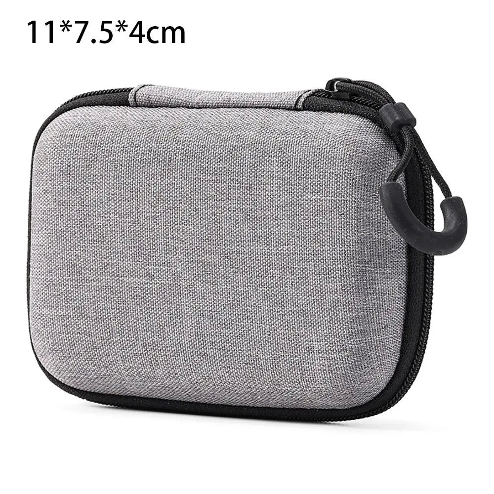 R&z - Bag Pouch Carrying Bag Zipper Earphone Case For Airpod Earphone/Phone/Charging Cable