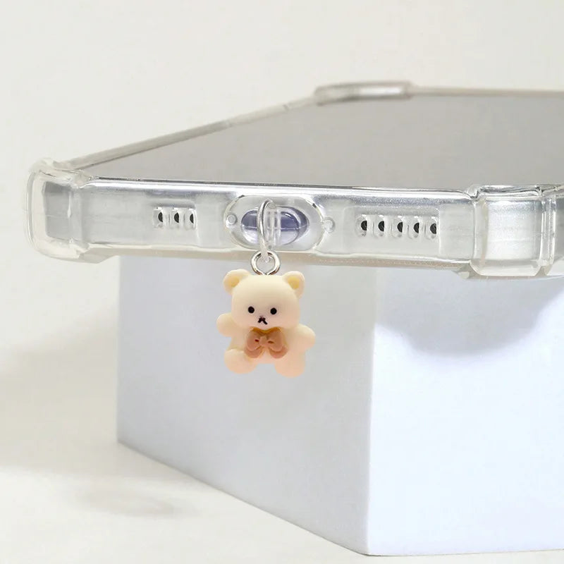 R&z - Cute Bear Phone Dust Plug Decorative Accessories for Phone