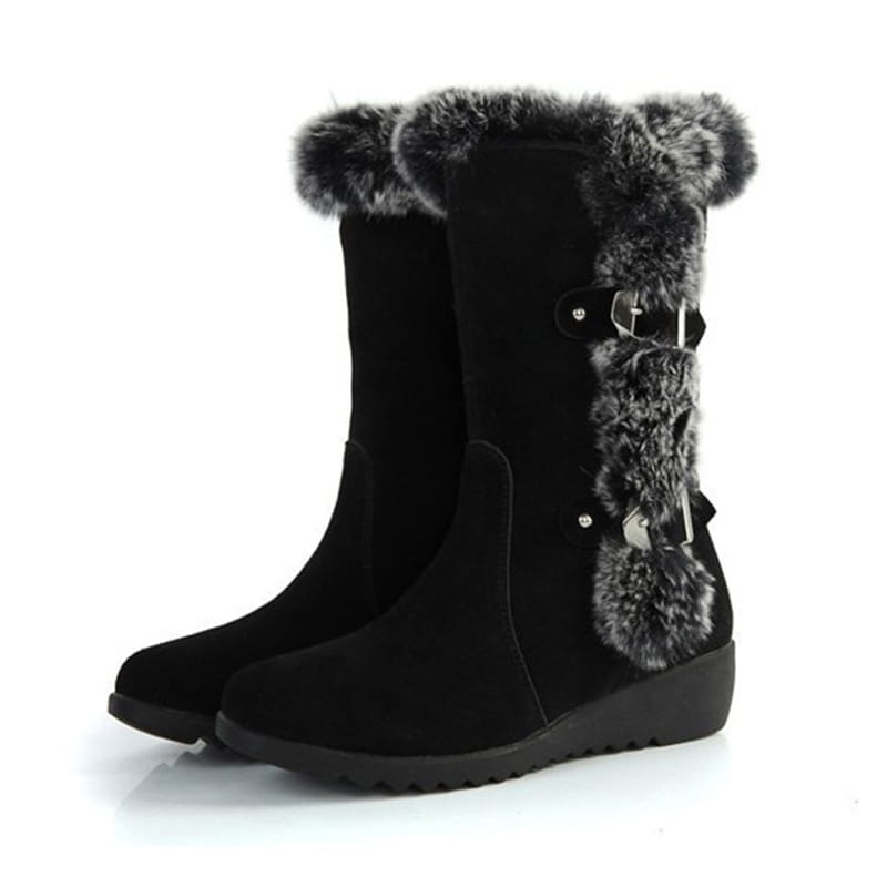 Fleece Lined Winter Snow Boots for Women Fashionable