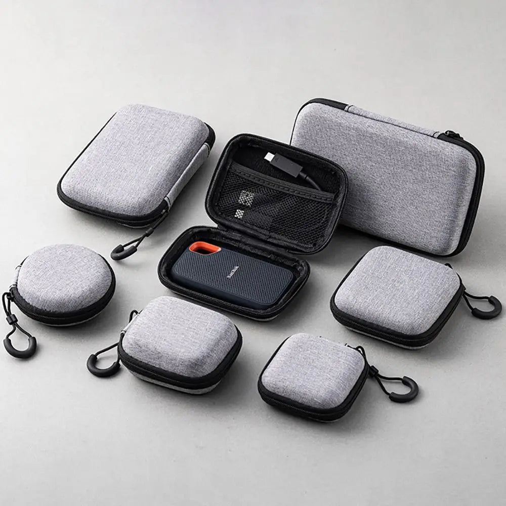 R&z - Bag Pouch Carrying Bag Zipper Earphone Case For Airpod Earphone/Phone/Charging Cable