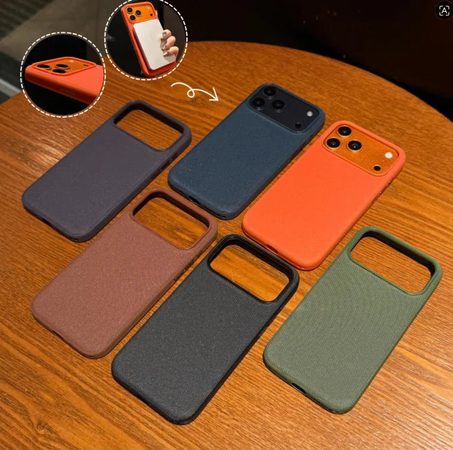 Luxury Tech Woven Magnetic Case for Iphone 17 Air 16 15 Plus 14 13 12 11 Pro Max TechWoven for Magsafe Wireless Charging Cover