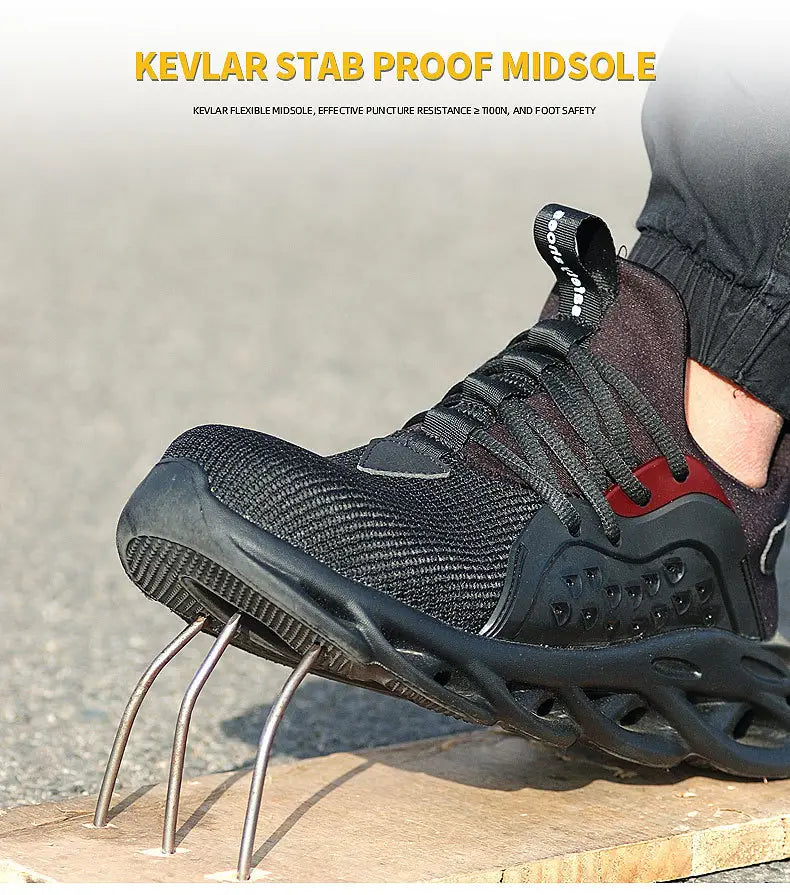 R&z - Breathable Safety Shoes - Protective Work Footwear