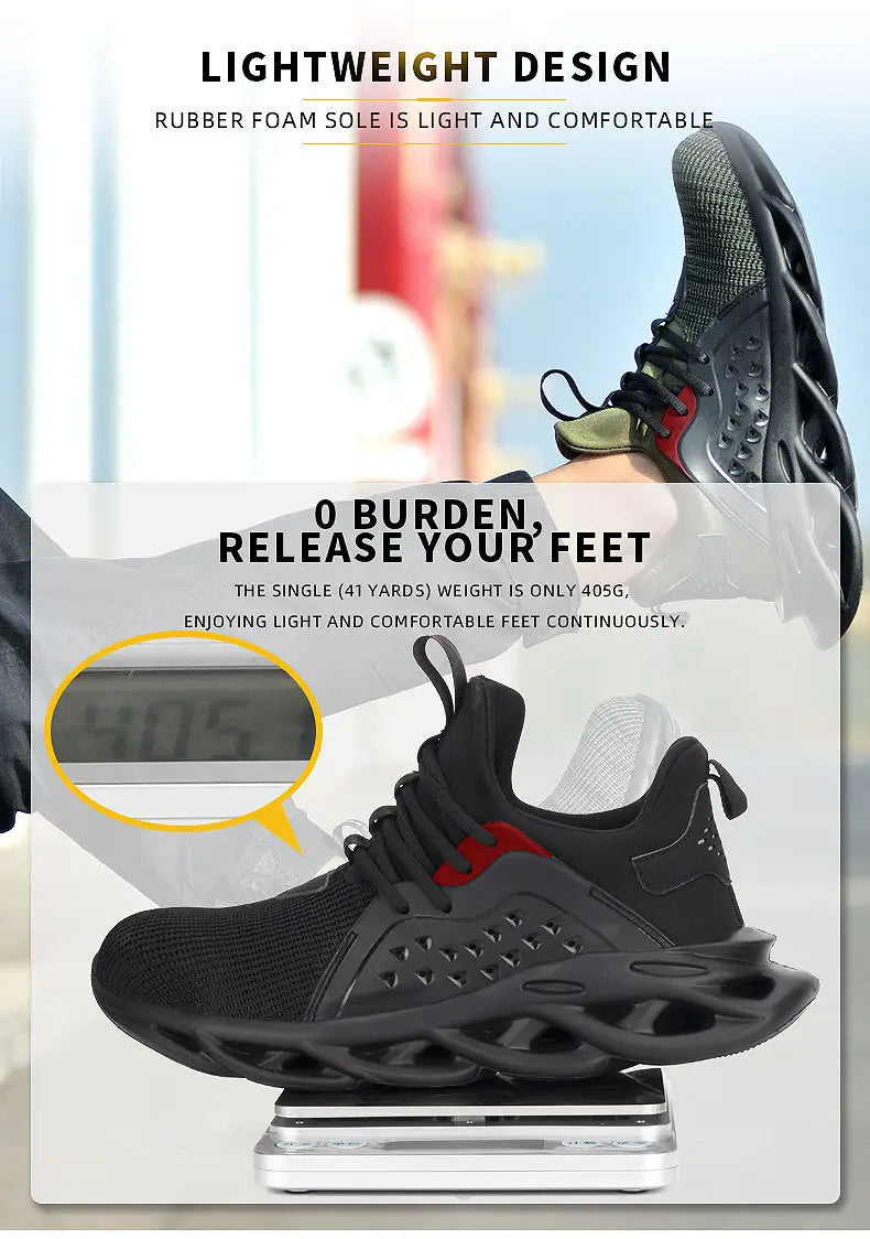 R&z - Breathable Safety Shoes - Protective Work Footwear