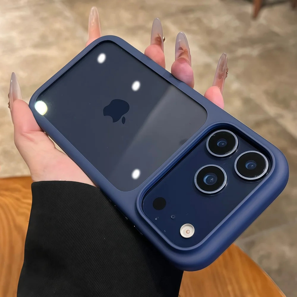 Intelligent Camera Touch Button Crystal Clear Phone Case for iPhone 17 Pro Max 16 Pro 17 Air Transparent Shockproof Cover Funda