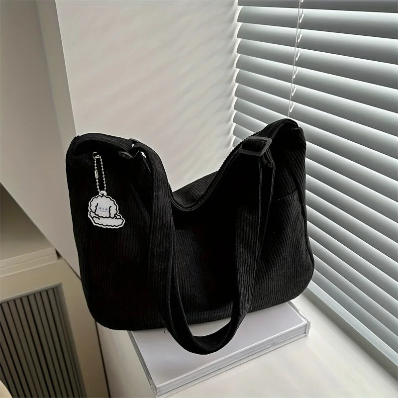 Women’s Corduroy Shoulder Bag.
