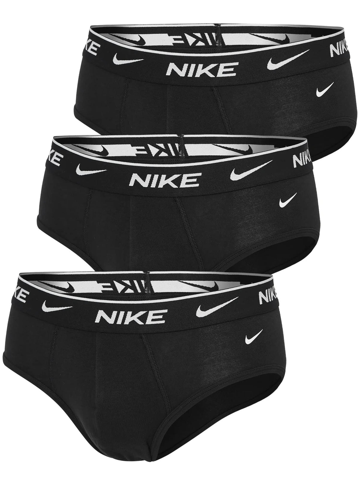 Everyday Cotton Stretch Briefs 3 Pack (Black(KE11065-001)/W Large)