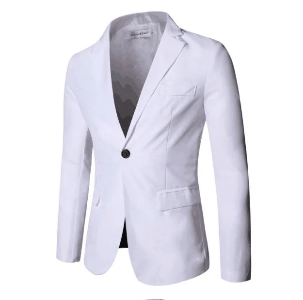 R&z - Suit Set Business Formal Two-piece Set Slim Fit Small Suit Jacket Western Pants Wedding Dress Groomsman Suit
