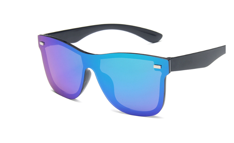 R&z - Sunglasses with Integrated Reflective Mirror"