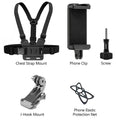 R&z - Kit Head Strap Chest Strap Mount Adjustable Holder for GoPro Phone DJI Osmo SJCAM AKASO insta360