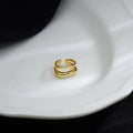 1Pc Ear Cuff Earrings Non-Piercing Double Layer Cuff Ear Clip Earring for Women Fake Cartilage Simple Y2K Jewelry 2025