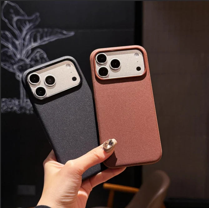 Luxury Tech Woven Magnetic Case for Iphone 17 Air 16 15 Plus 14 13 12 11 Pro Max TechWoven for Magsafe Wireless Charging Cover