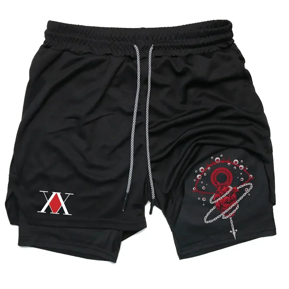 R&z -  Shorts Training Sport Gym Quick Dry Shorts with Pockets