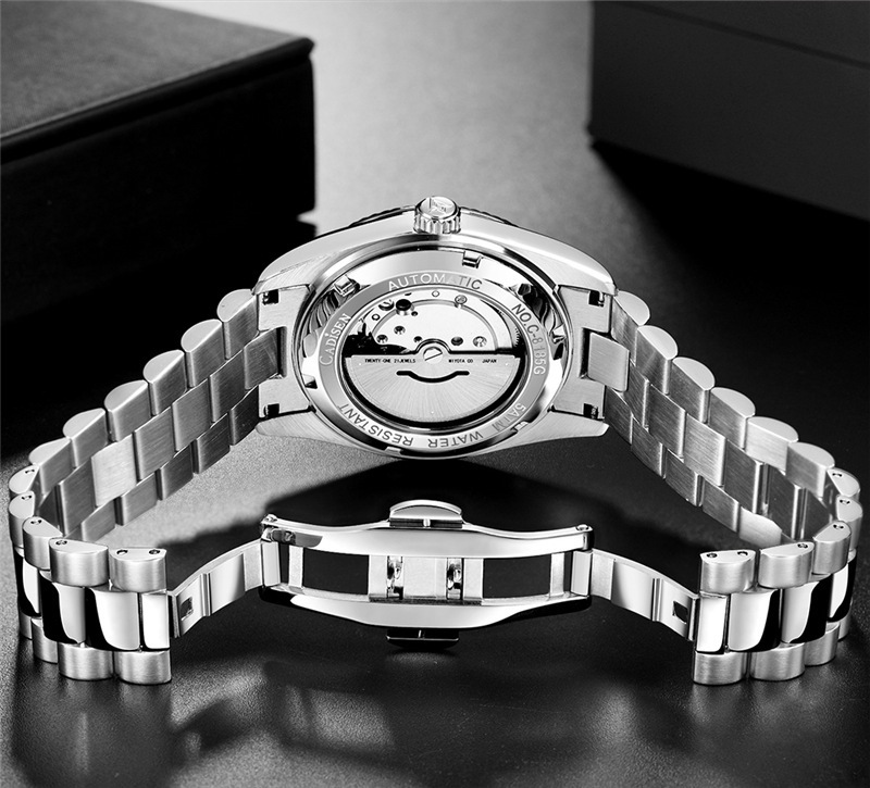 R&amp;Z Cadisen Automatic Men’s Luxury Watch – Silver