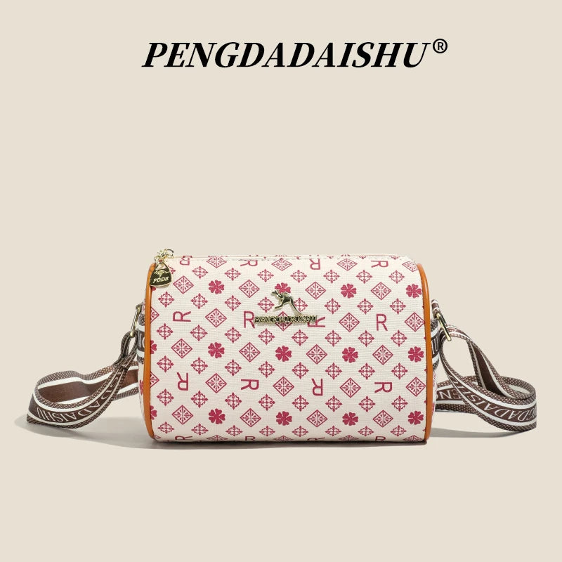 Women's Alphabet Print Shoulder Bag