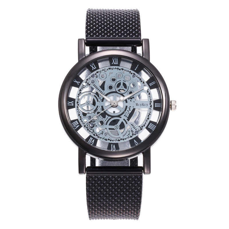 R&Z - Men's Hollow Mechanical Watch with Steel Band