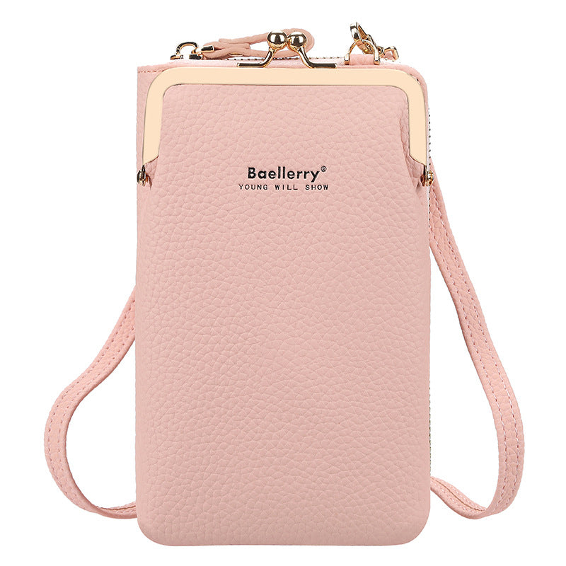 Fashionable Women's Messenger Bag with Lock Wallet