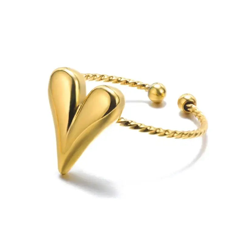 316L Stainless Steel Rings for Women Gold Color Never Fade Luxury Classic rings wedding couple rings Jewelry Free
