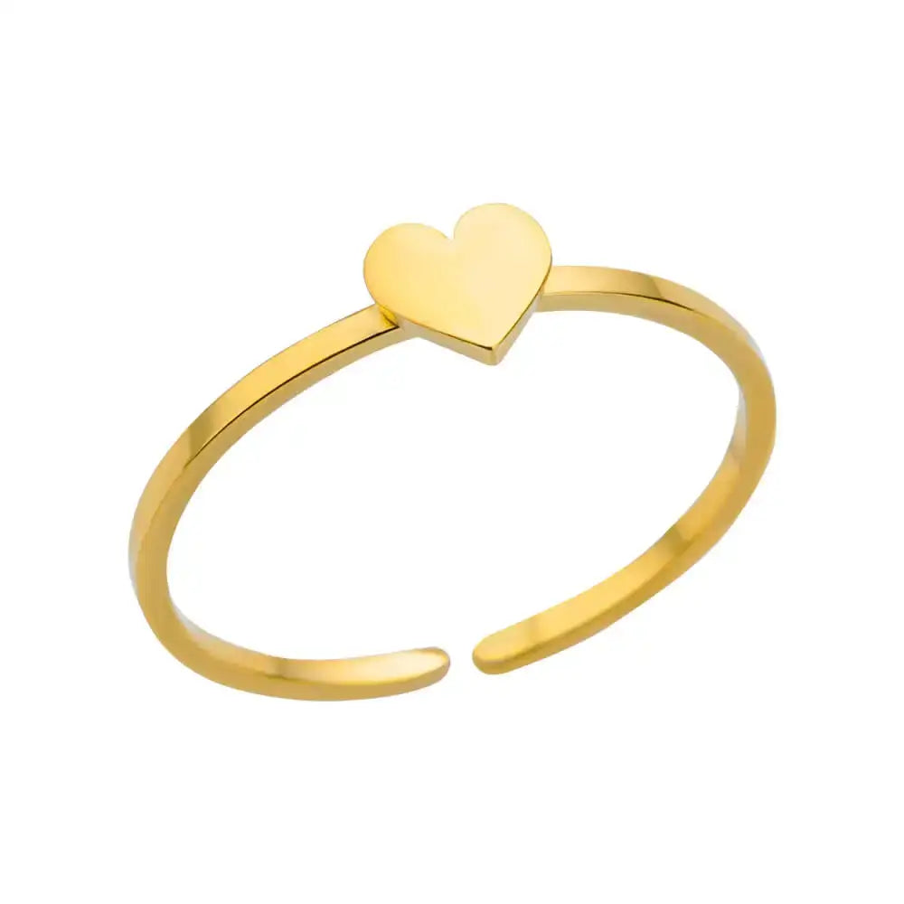 316L Stainless Steel Rings for Women Gold Color Never Fade Luxury Classic rings wedding couple rings Jewelry Free