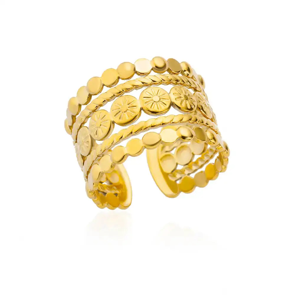 316L Stainless Steel Rings for Women Gold Color Never Fade Luxury Classic rings wedding couple rings Jewelry Free