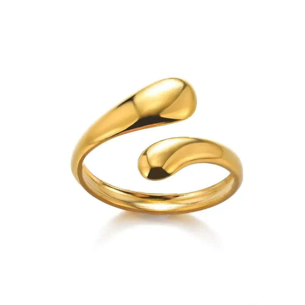 316L Stainless Steel Rings for Women Gold Color Never Fade Luxury Classic rings wedding couple rings Jewelry Free