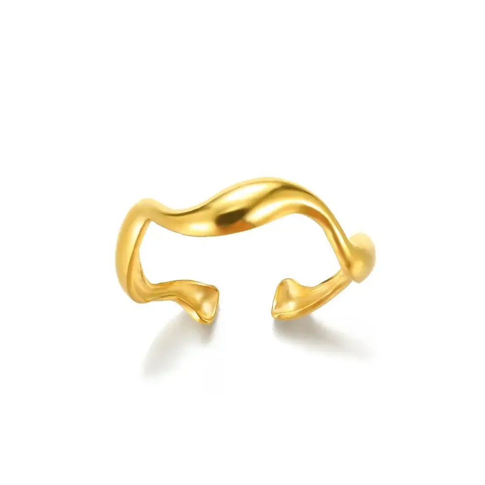316L Stainless Steel Rings for Women Gold Color Never Fade Luxury Classic rings wedding couple rings Jewelry Free