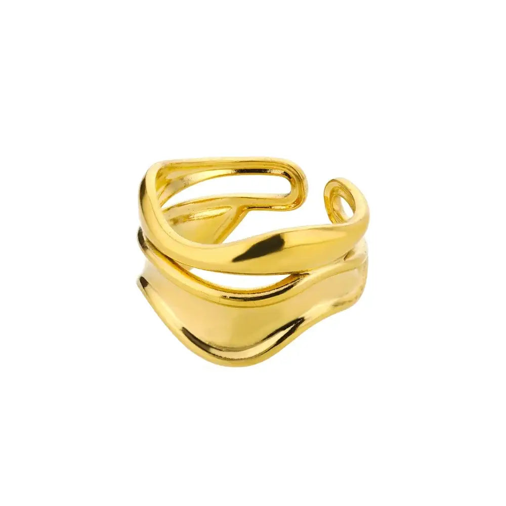 316L Stainless Steel Rings for Women Gold Color Never Fade Luxury Classic rings wedding couple rings Jewelry Free