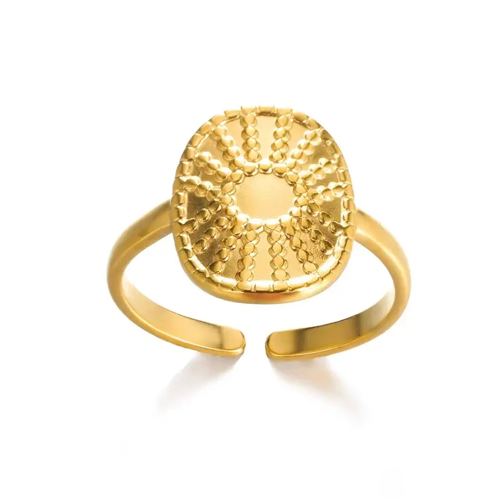 316L Stainless Steel Rings for Women Gold Color Never Fade Luxury Classic rings wedding couple rings Jewelry Free