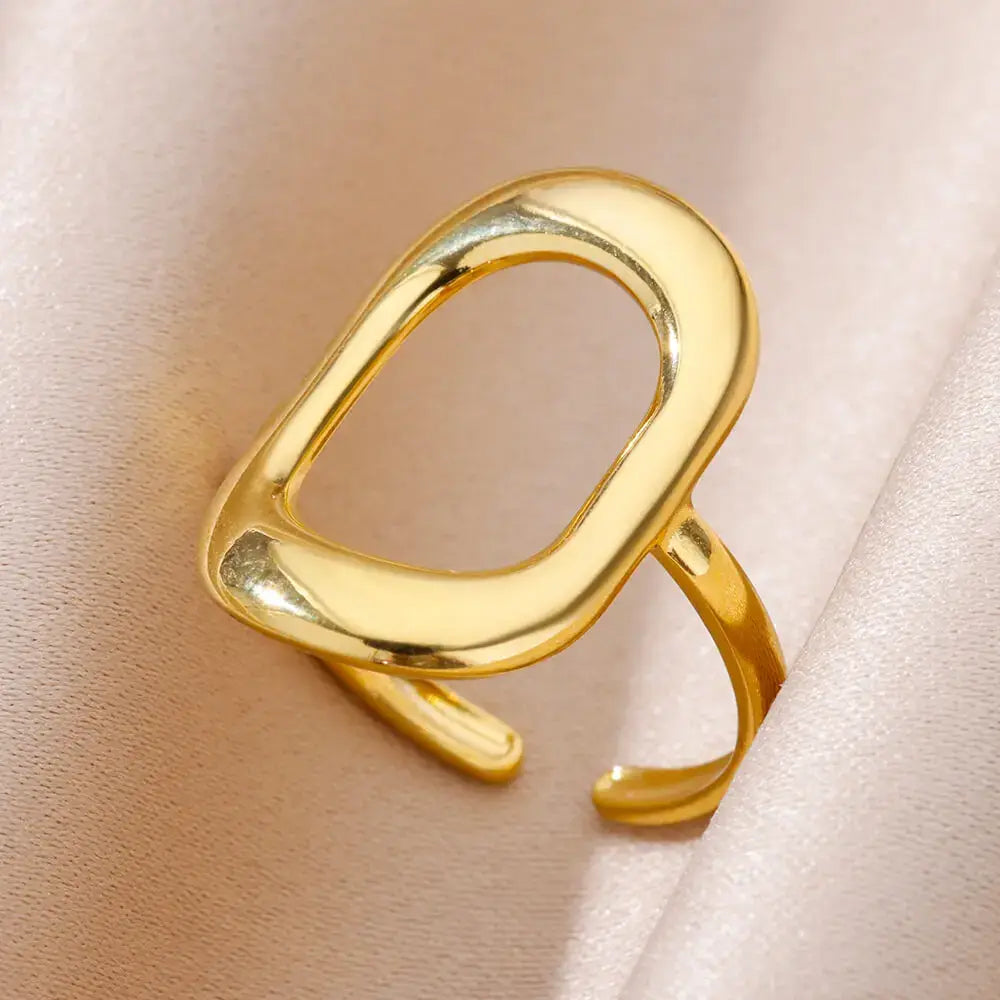 316L Stainless Steel Rings for Women Gold Color Never Fade Luxury Classic rings wedding couple rings Jewelry Free