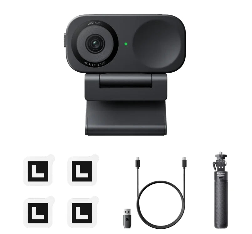 Webcam For Insta360 Link 2C Link2 Link Webcam 4K Webcam AI Tracking Noise-Canceling Gesture Control 4K30fps