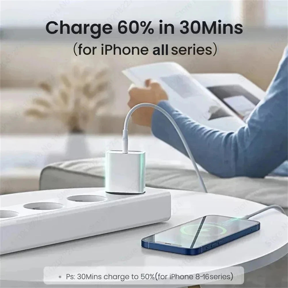 R&z - Fast Charger For Apple iPhone 15 13 12 11 14 17 16 Pro Max Type C Charger Charging Cable Phone