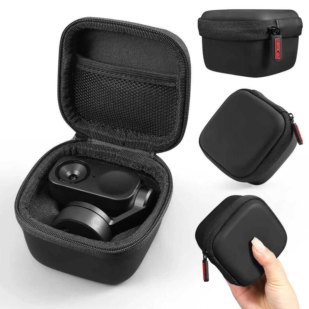 Protective Box for Insta360 Link 2/2C/2 PRO Webcam Accessories PU Waterproof with Organizer for Magnetic Mount Cable Adapter