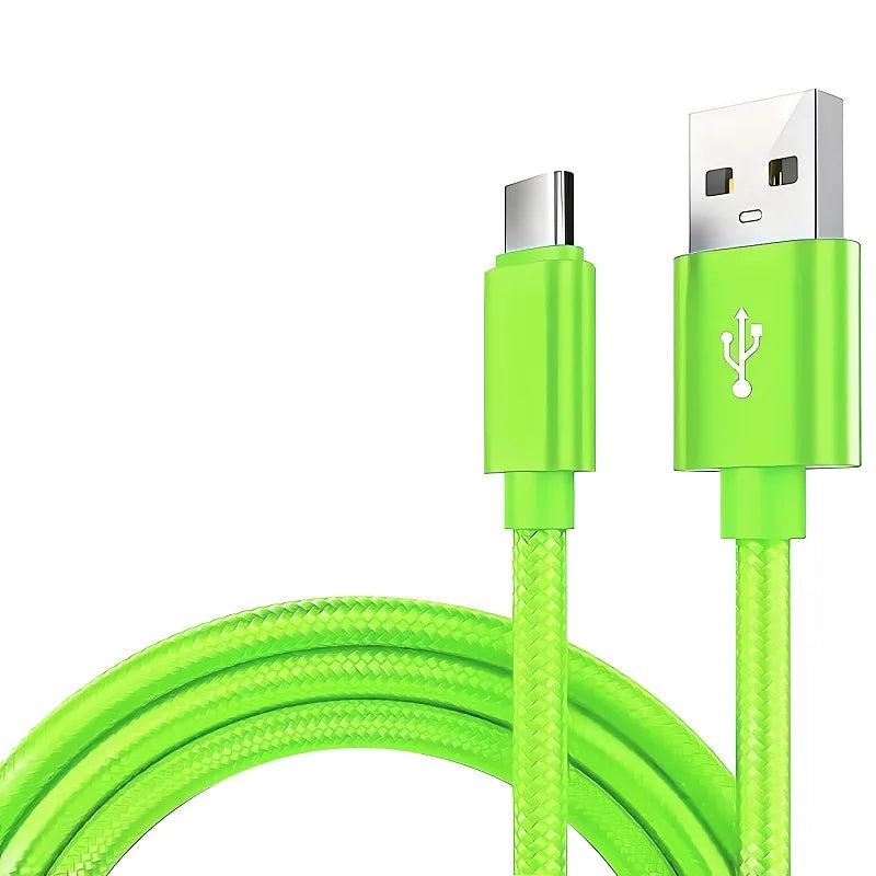 R&z - Type C  Nylon Braided Data Cable Charger For Huawei Samsung Android