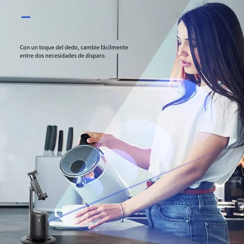 360° Gimbal Stabilizer with Ai Face Tracking for Phones