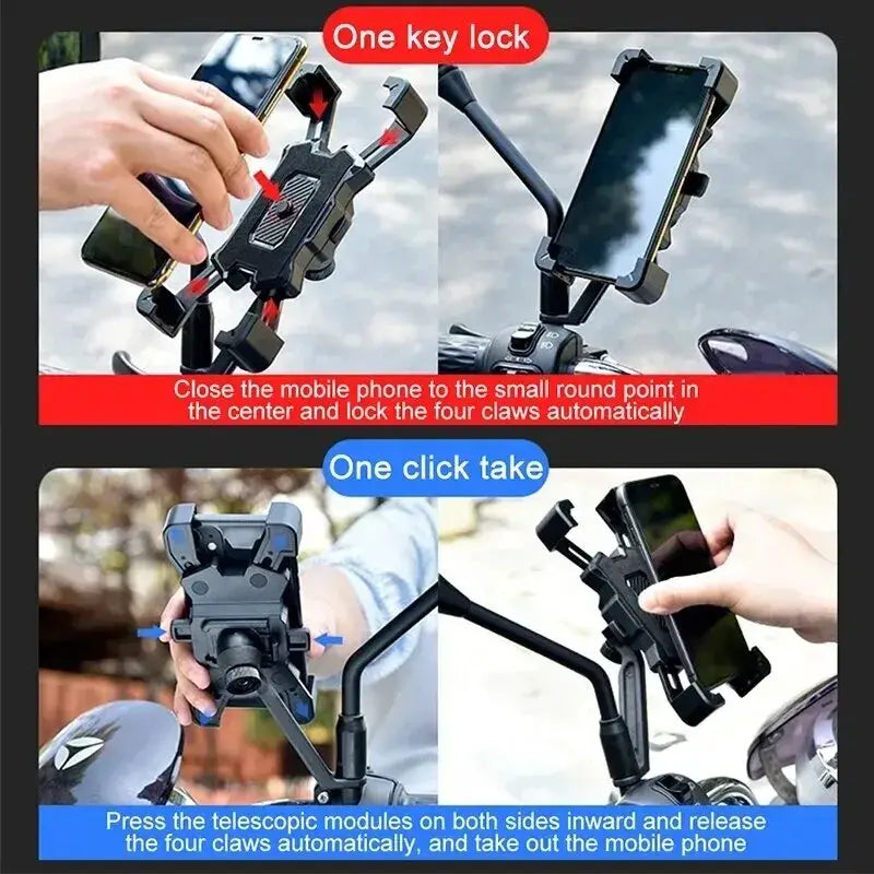 360° Rotatable Non Slip Bicycle Phone Holder Adjustable Universal Mount For MTB Bike Motorcycle Scooter Bike Accessories