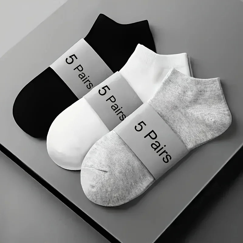 Comfort-Fit Unisex Ankle Socks - Breathable Lightweight Sports Socks for Men Women, Daily Wear & Outdoor Activities