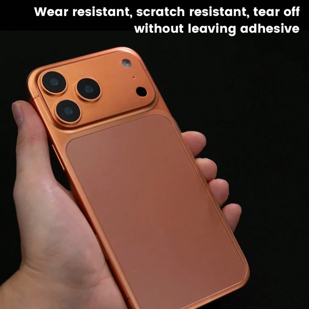 R&z - 2pcs/Set Matte Base Lens Film + Matte PET Back Film For IPhone 17 Pro Max/17 Pro/17 Phone Accessories Minimalist Design